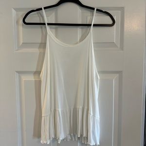 American Eagle Soft & Sexy Strapped Peplum Tank-Size Large